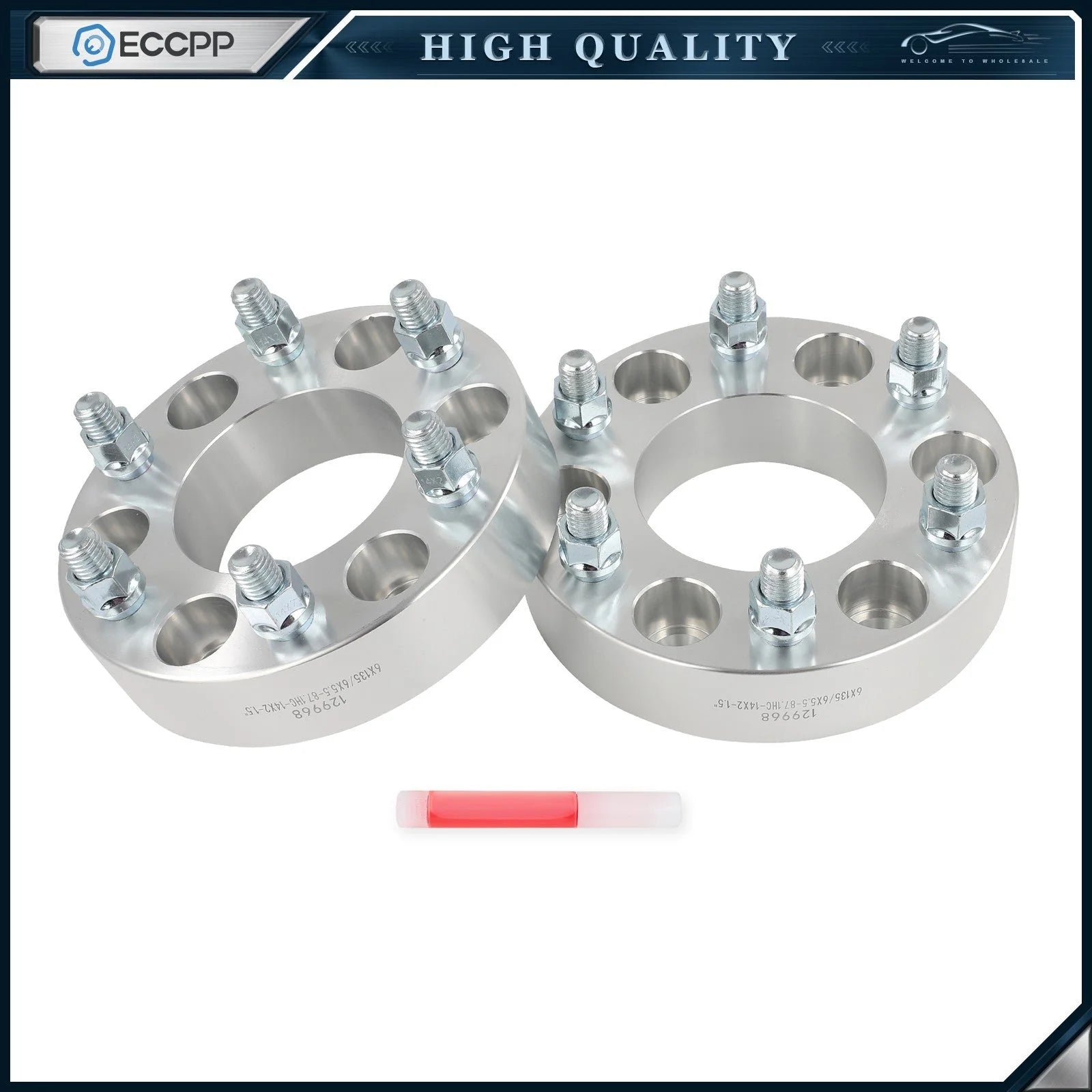 2P 1.5" 6x135 to 6x5.5 Wheel Adapters 14x2 For Ford F-150 6x135 to 6x139.7 Wheel KOEEP [1]