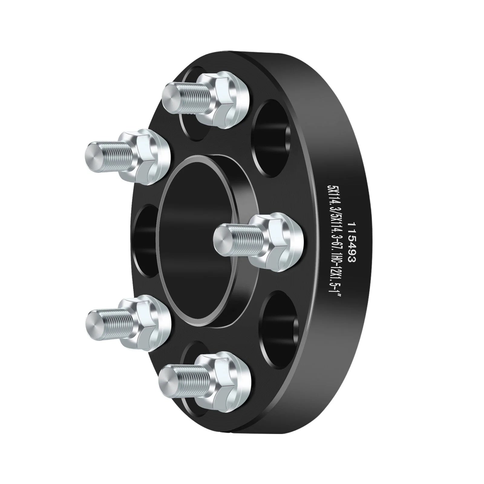 2P 1" 5x4.5 Hub Centric Wheel Spacers 12x1.5 For Ford Escape Fusion Jeep Patriot KOEEP [6]