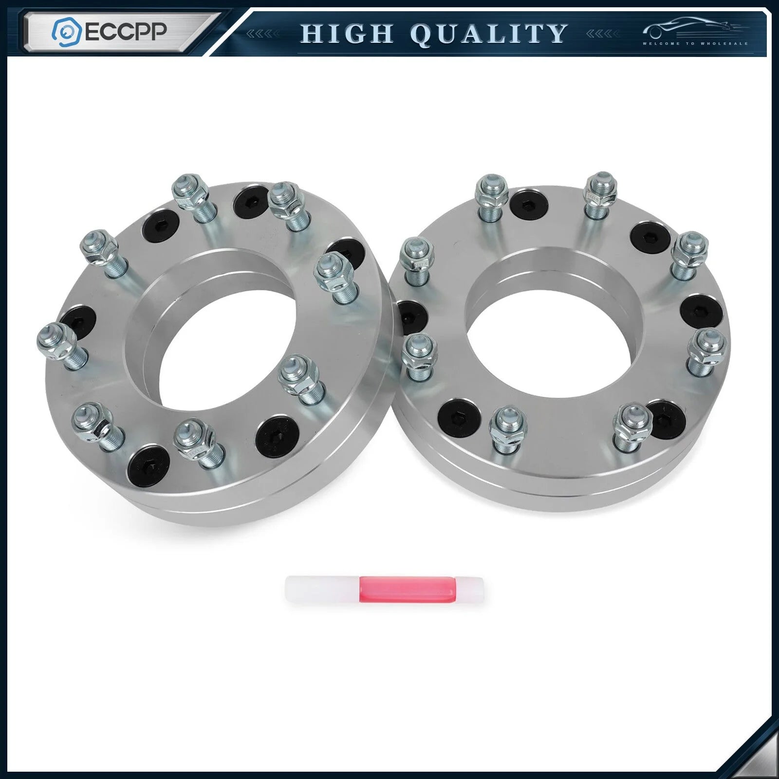 2P 2" 6x5.5 to 8x170 Wheel Adapters 14x1.5 For Chevy 6 Lug Convert to Ford 8 Lug KOEEP [1]