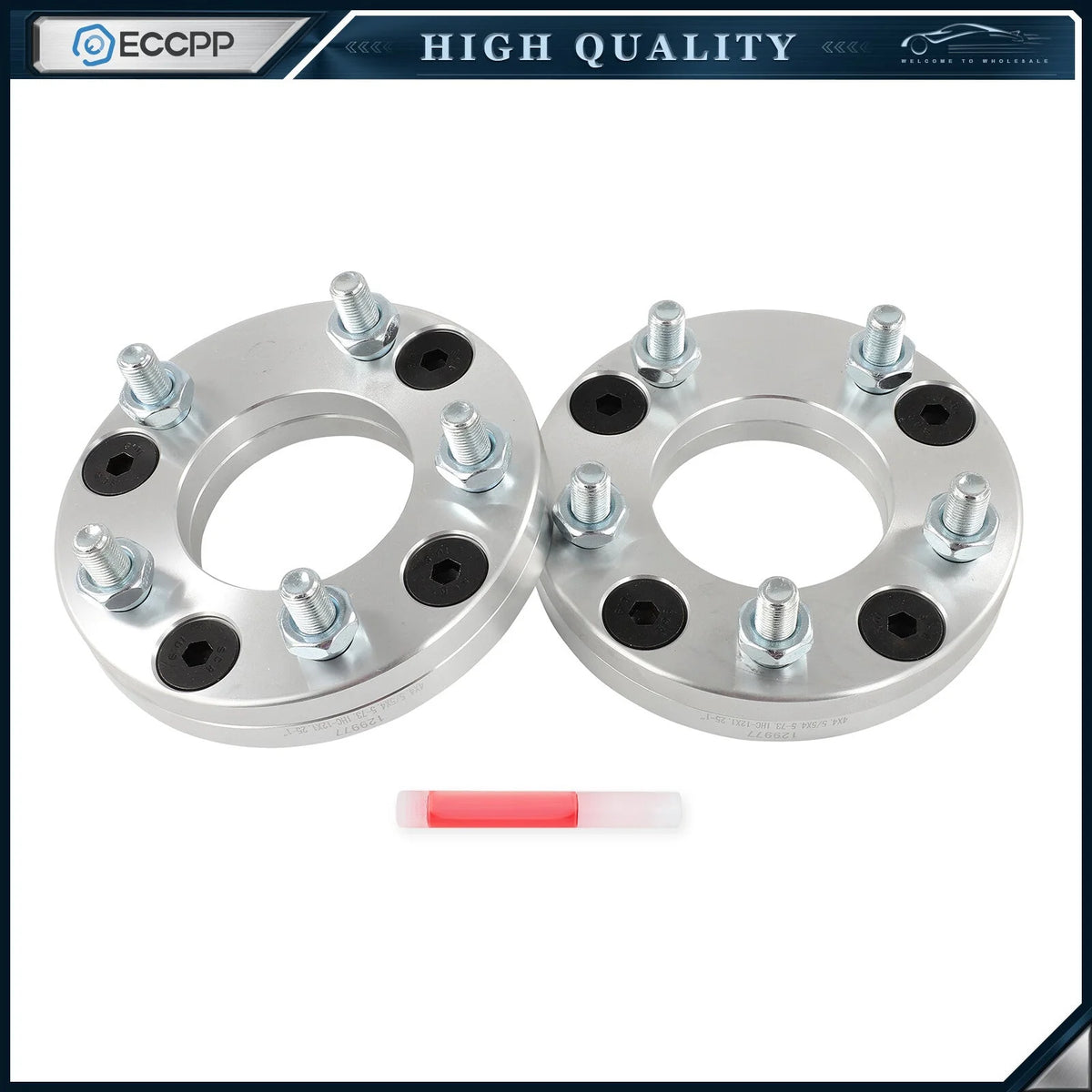 2Pc 1" 4x114.3 to 5x114.3 Wheel Adapters 12x1.25 For Nissan 4 Lug to 5 Lug Wheel KOEEP [1]