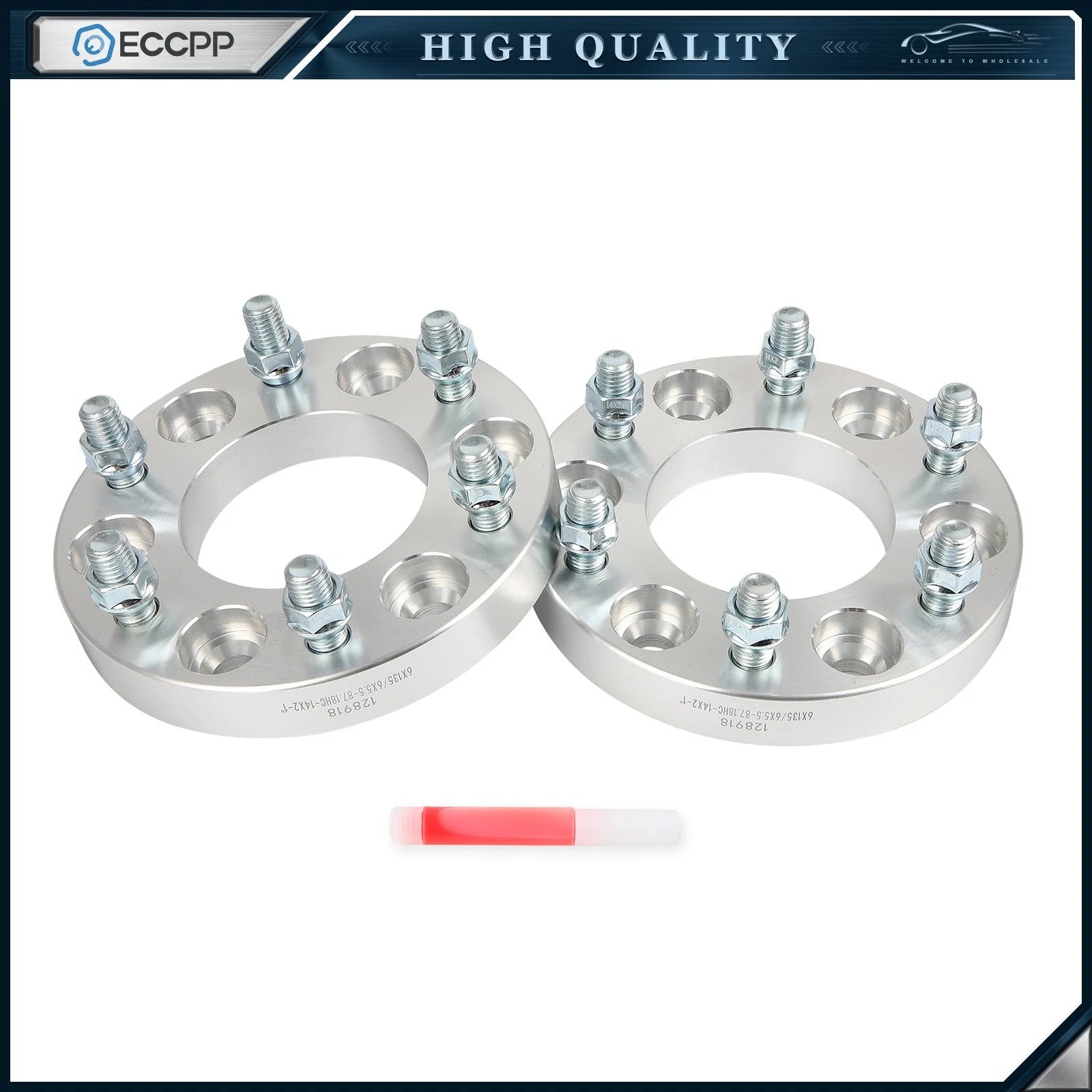 2Pc 1" 6x135 to 6x5.5 Conversion Wheel Adapters For Ford F150 to Chevy GMC 6 Lug 6B93BC-57 [1]