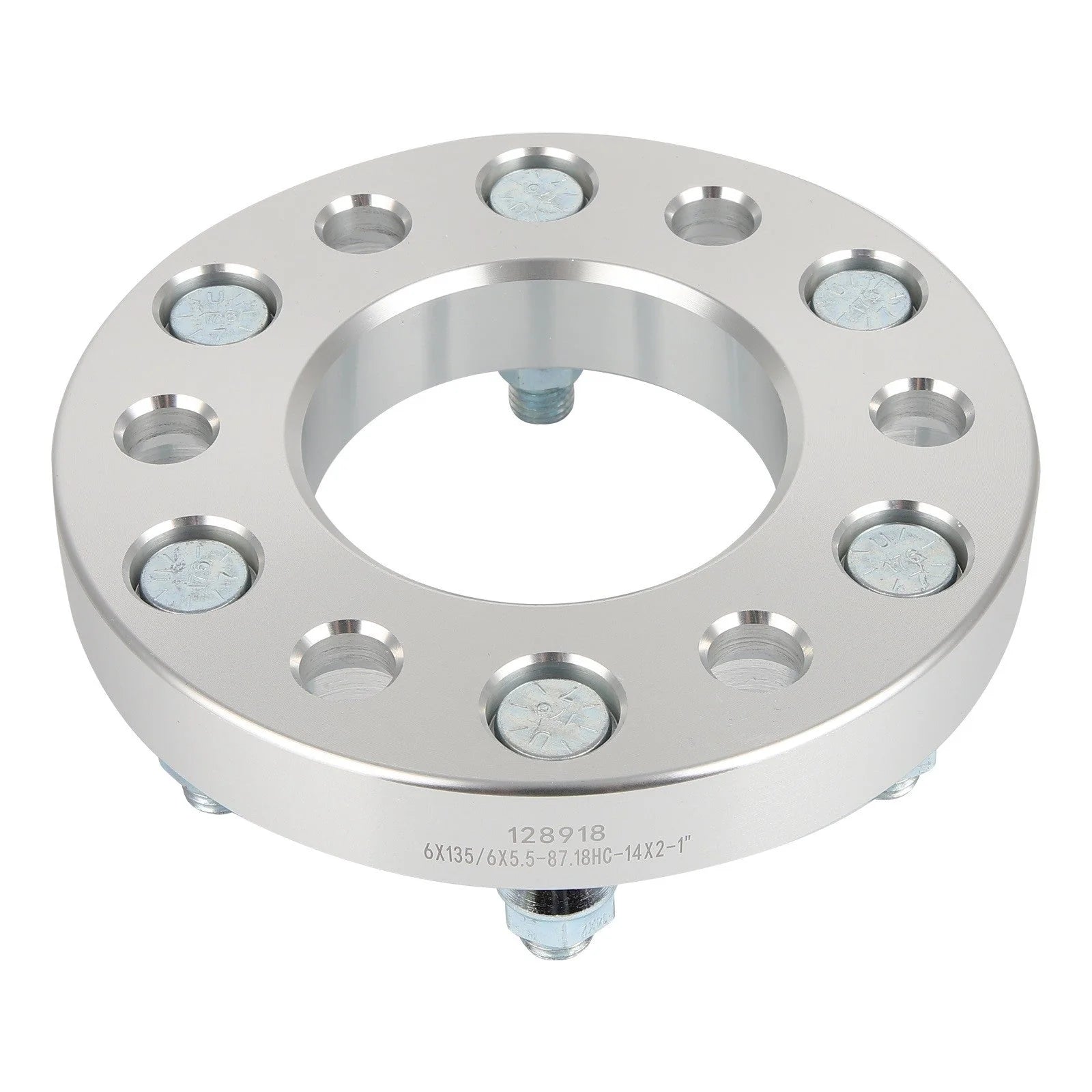 2Pc 1" 6x135 to 6x5.5 Conversion Wheel Adapters For Ford F150 to Chevy GMC 6 Lug 6B93BC-57 [7]