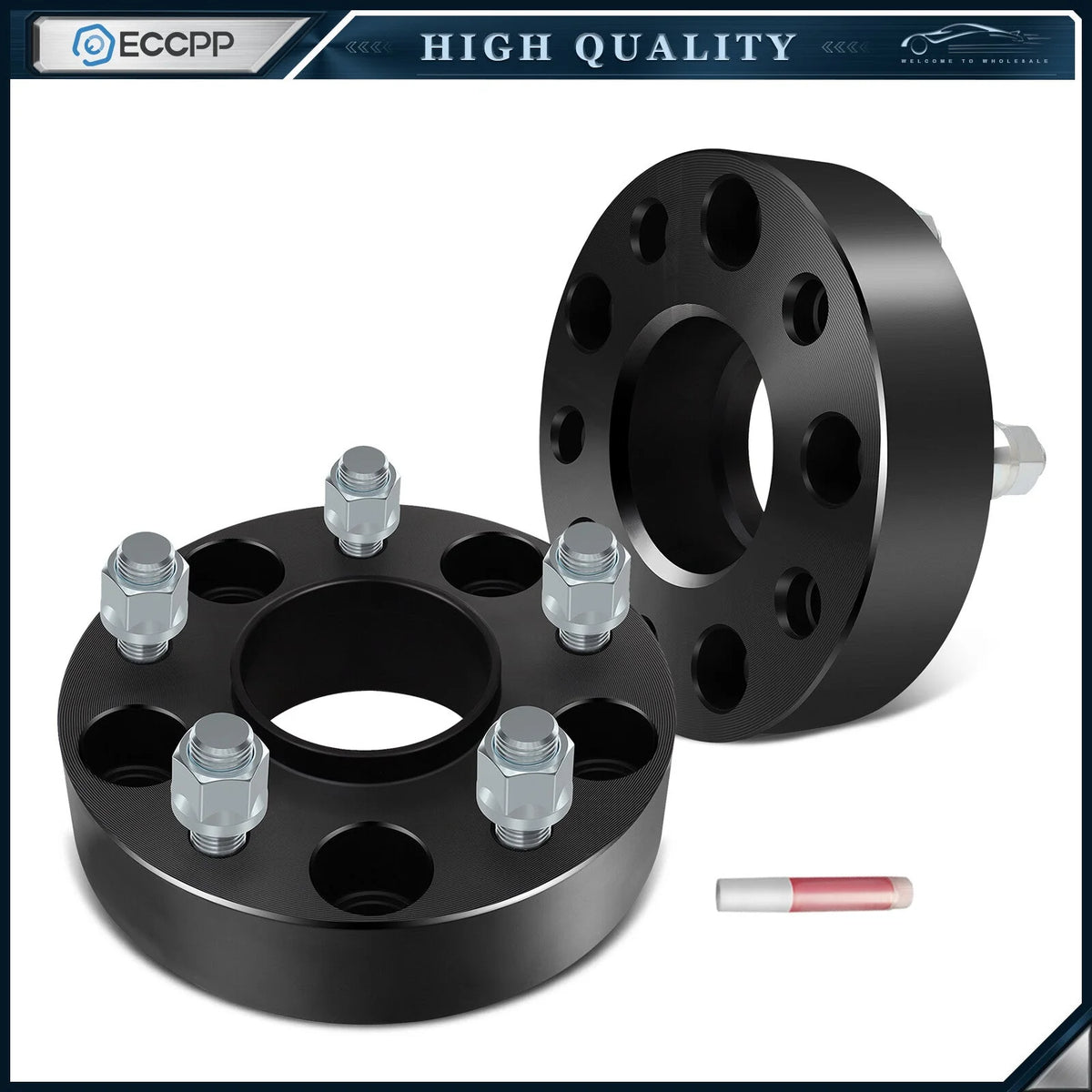 2Pcs 1.5" 5x5 Hub Centric Wheel Spacers 1/2"x20 For Jeep Wrangler Grand Cherokee 6B93BC-57 [1]