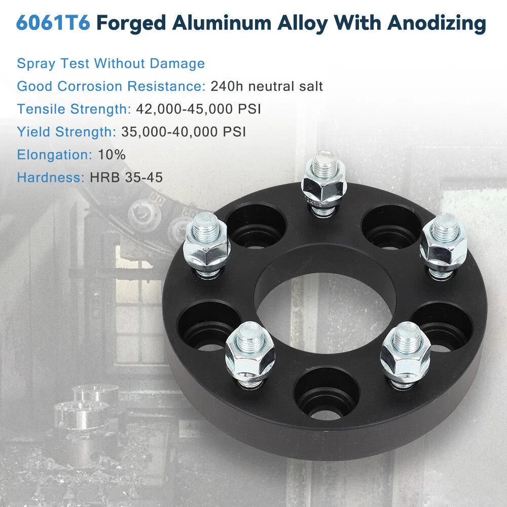 2Pcs 1" 5x110 to 5x114.3 Wheel Adapters 12x1.5 For 2005-2010 Chevrolet Cobalt KOEEP [6]