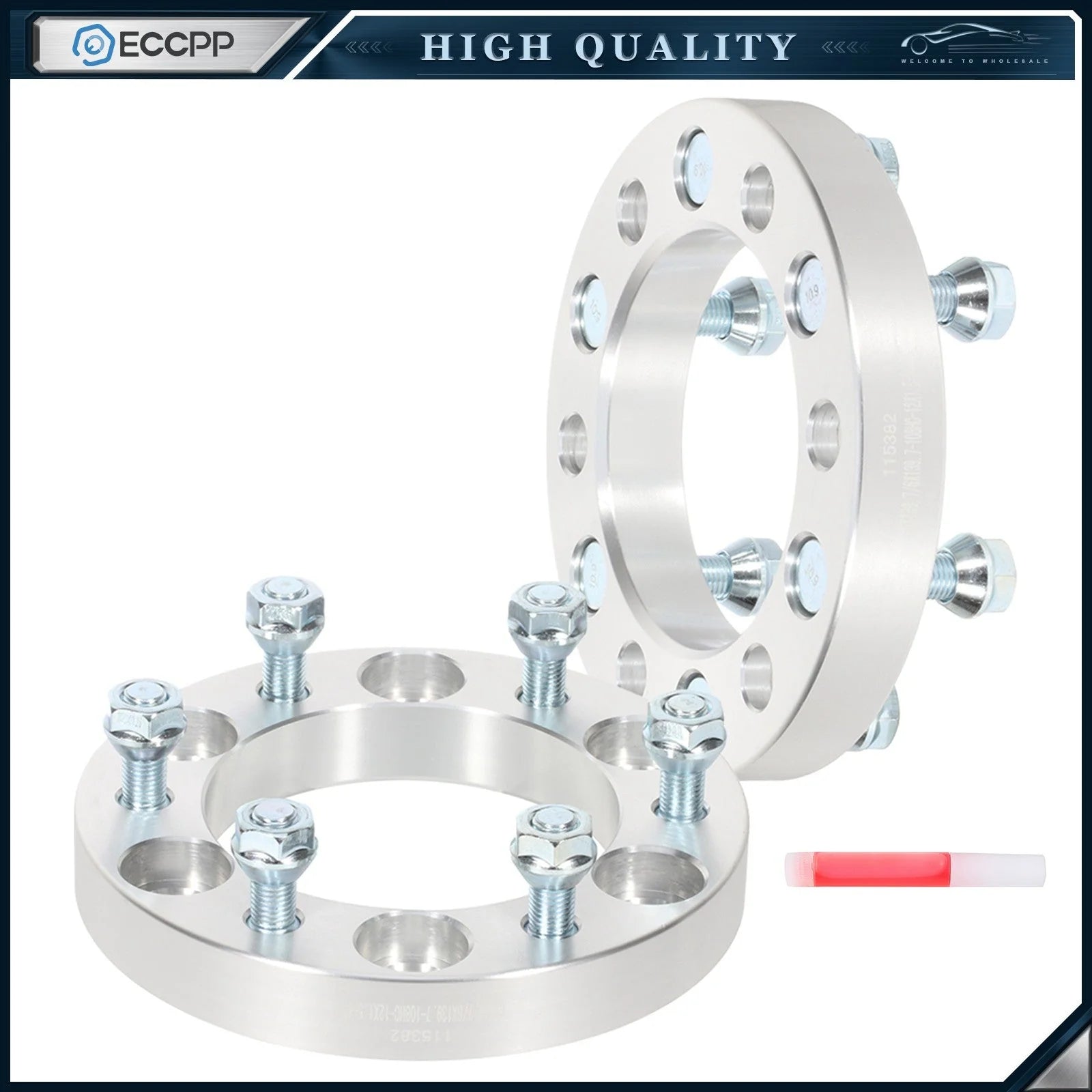 2Pcs 1" 6x5.5 Wheel Spacers 12x1.5 For Toyota 4Runner Tundra Pickup Tacoma 6 Lug 6B93BC-57 [1]