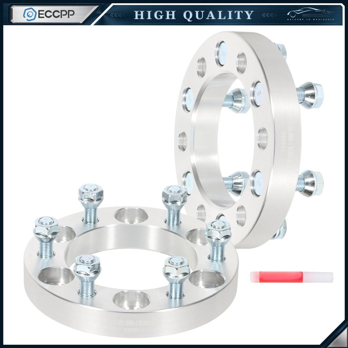 2Pcs 1" 6x5.5 Wheel Spacers 12x1.5 For Toyota 4Runner Tundra Pickup Tacoma 6 Lug 6B93BC-57 [1]