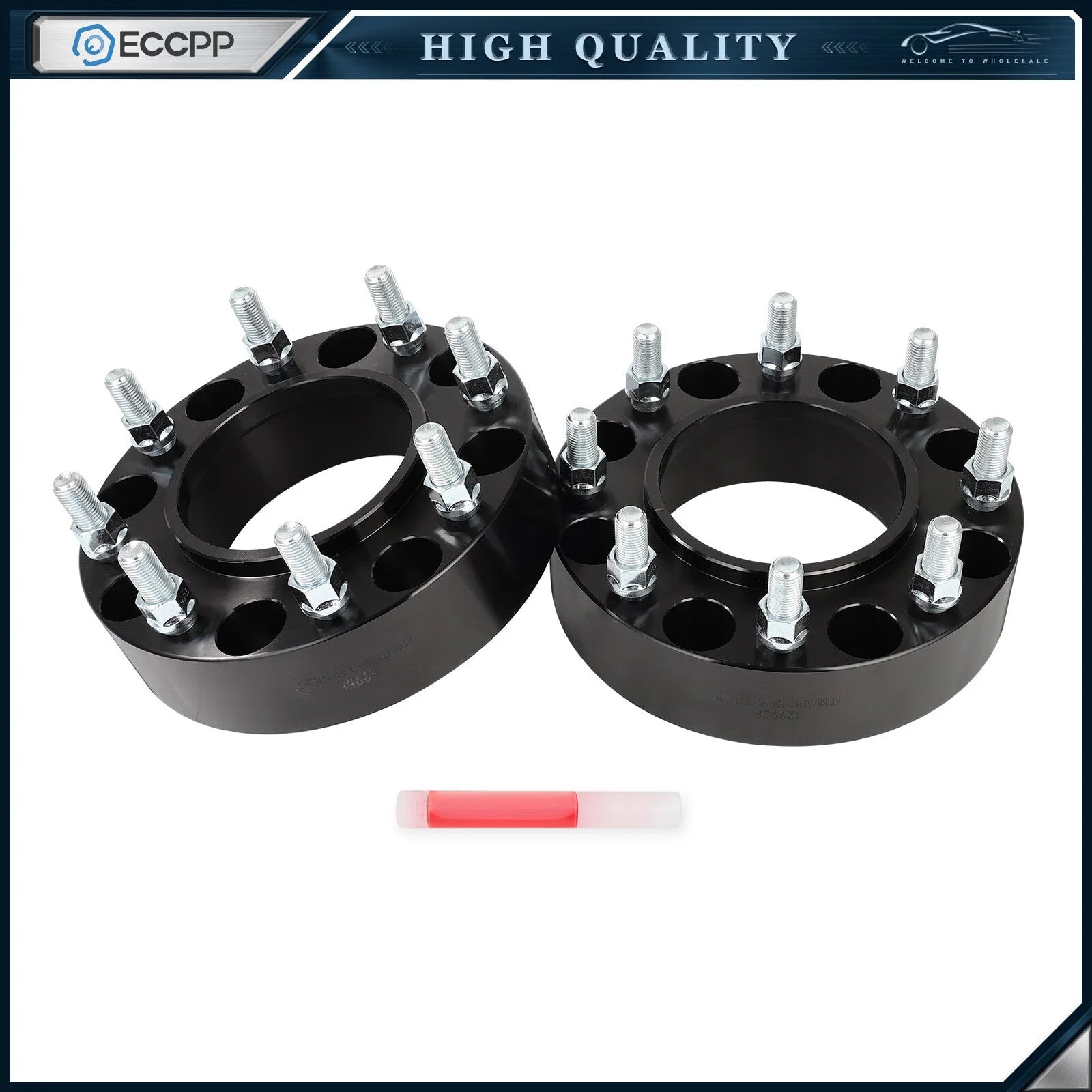 2Pcs 2" 8x180 Hub Centric Wheel Spacers For Chevy Silverado 2500 HD Front Only 6B93BC-57 [1]