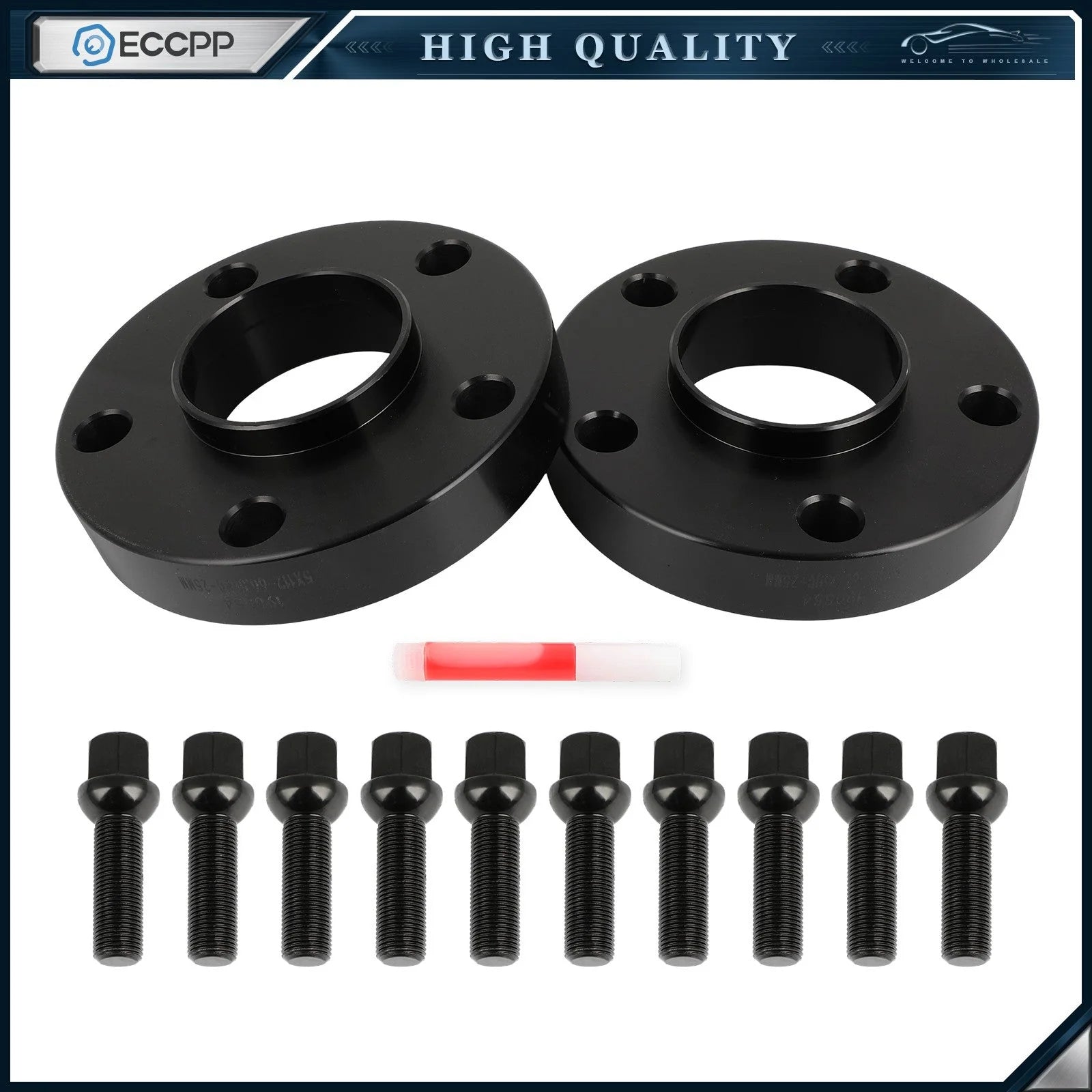 2Pcs 5x112 1 inch Hubcentric Wheel Spacers 14x1.25 For BMW Z4 X5 X6 G11 G12 G30 6B93BC-57 [1]
