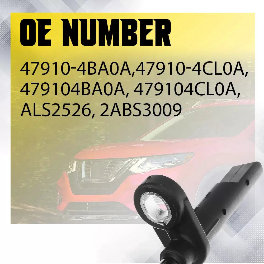 2Pcs ABS Wheel Speed Sensor for Nissan Rogue 2014-2020 Front Driver Passenger EA 6B93BC-57 [4]