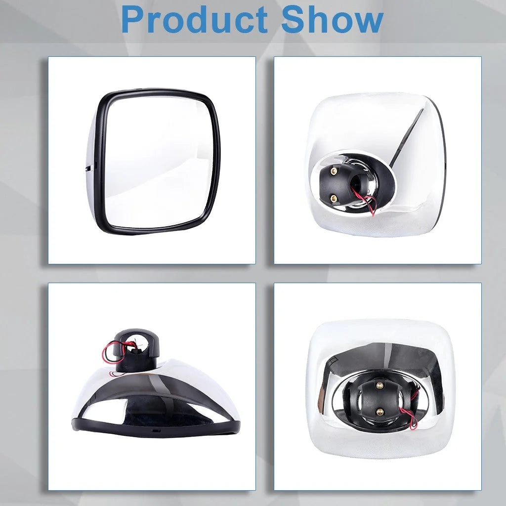 2Pcs For 2010-2016 Freightliner M2 Columbia Wide Angle Mirrors Heated KOEEP [3]