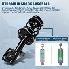 2Pcs Front For 2014-18 Toyota For Corolla Quick Install Struts Coil Springs Set KOEEP [4]