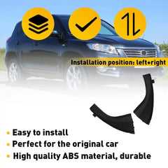 2Pcs Wiper Front Side Cowl Trim Extension Cover Black For Toyota RAV4 2006-2012 6B93BC-57 [4]