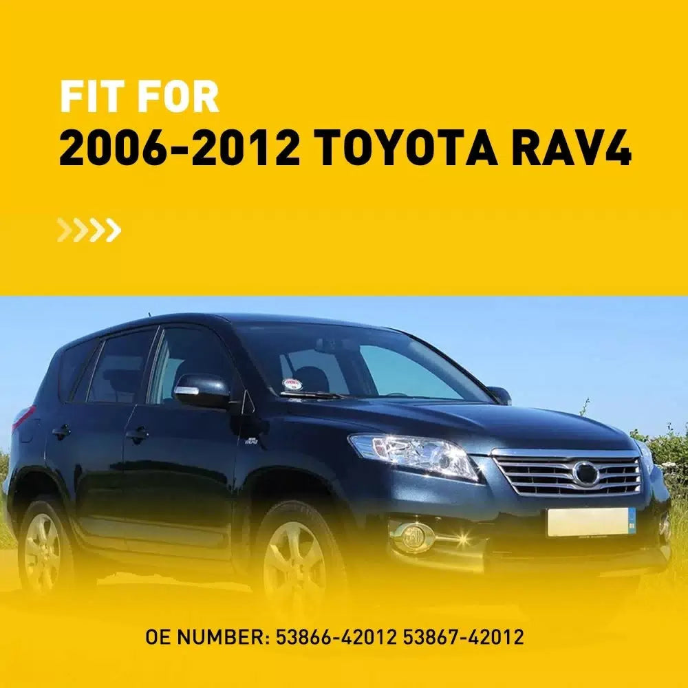 2Pcs Wiper Front Side Cowl Trim Extension Cover Black For Toyota RAV4 2006-2012 6B93BC-57 [6]