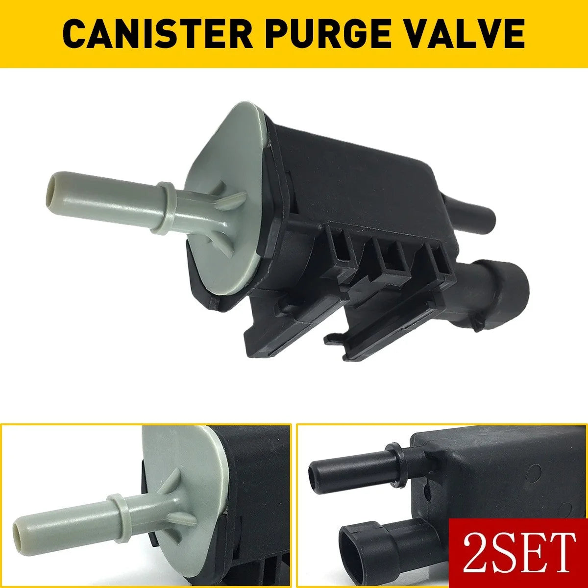 2SET Vapor Canister Purge Valve For 2007-13 GMC Yukon Sierra 1500 4.8L 5.3L 6.0L 6B93BC-57 [1]