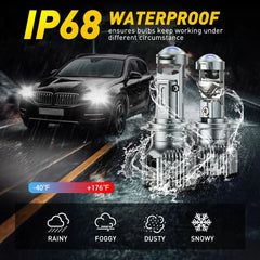 2X AUXITO H7 White LED Headlight Bulb High/Low Beam Fog kit 6500K Y19 EOA AUXITO [4]