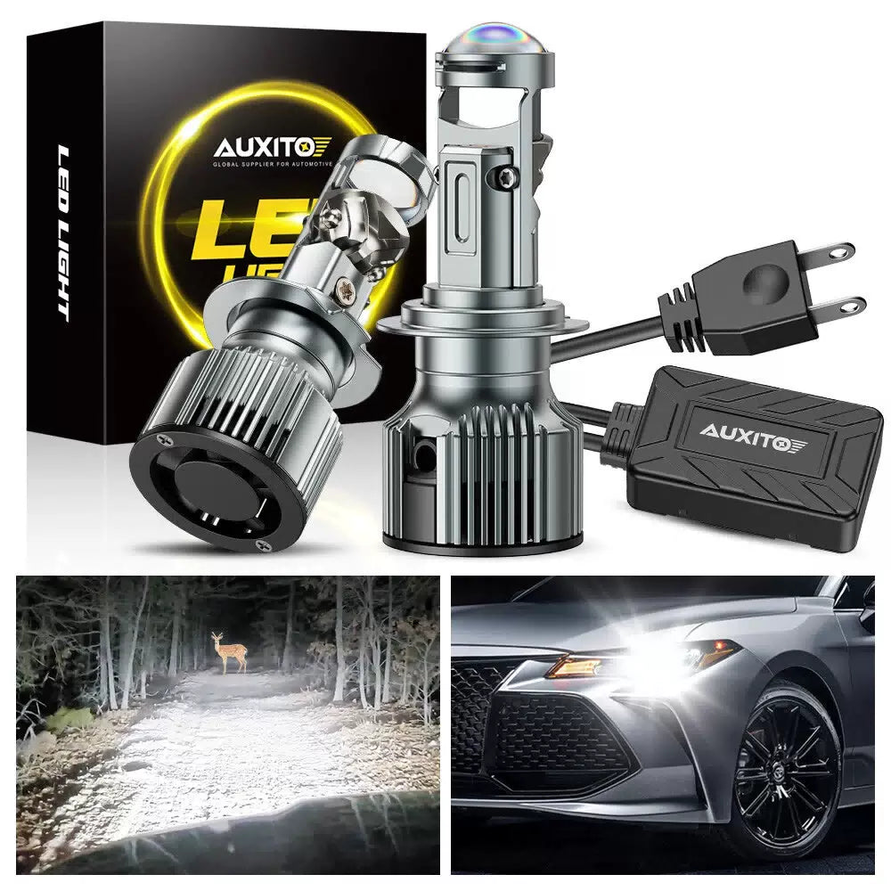 2X AUXITO H7 White LED Headlight Bulb High/Low Beam Fog kit 6500K Y19 EOA AUXITO [9]