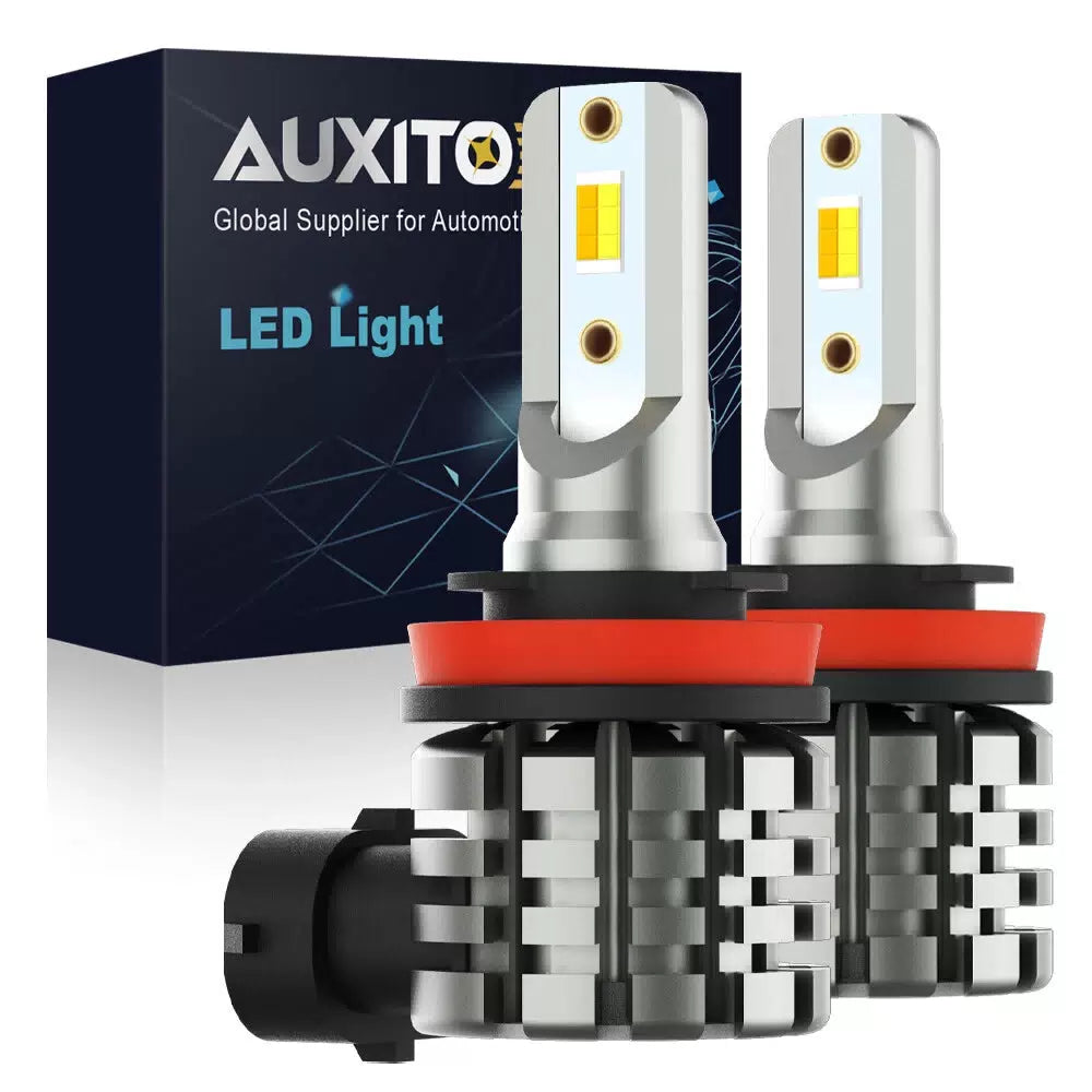 2X AUXITO H8 H11 H16 LED Fog Light DRL Bulb White Yellow Switchback Dual Color A AUXITO [2]