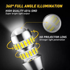 2X AUXITO LED Reverse Backup Light Bulb T15 912 921 Extremely Bright White 6000K AUXITO [3]