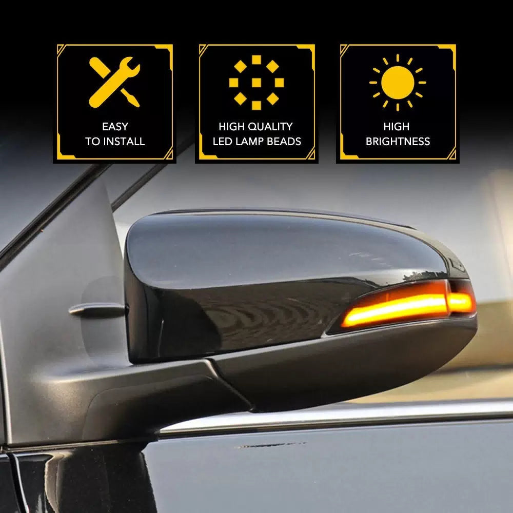 2X Amber LED Side Mirror Turn Signal Puddle Light For Toyota Avalon 2013-2018 EA 6B93BC-57 [4]