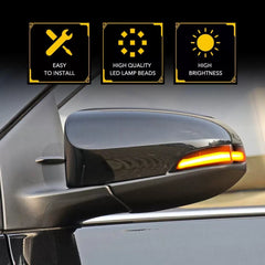 2X Amber LED Side Mirror Turn Signal Puddle Light For Toyota Avalon 2013-2018 EA 6B93BC-57 [4]