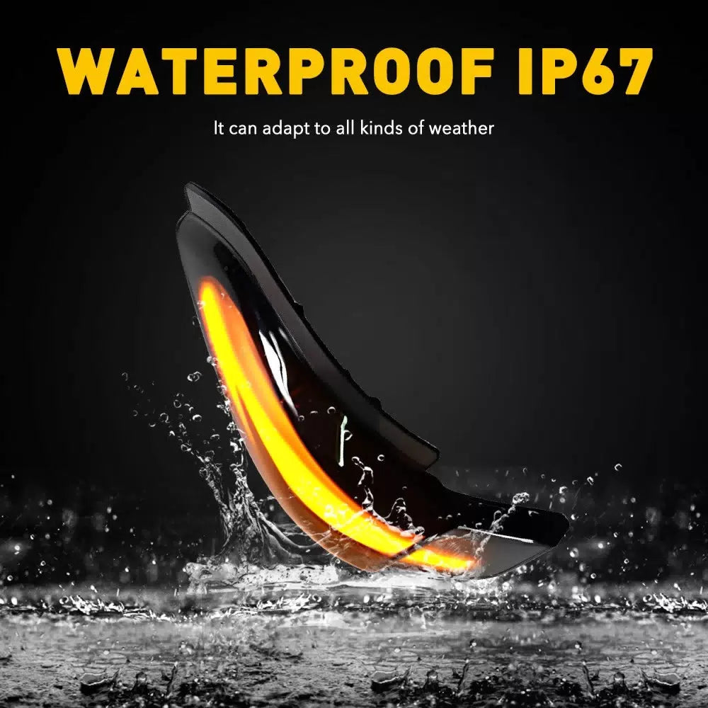 2X Amber LED Side Mirror Turn Signal Puddle Light For Toyota Avalon 2013-2018 EA 6B93BC-57 [5]
