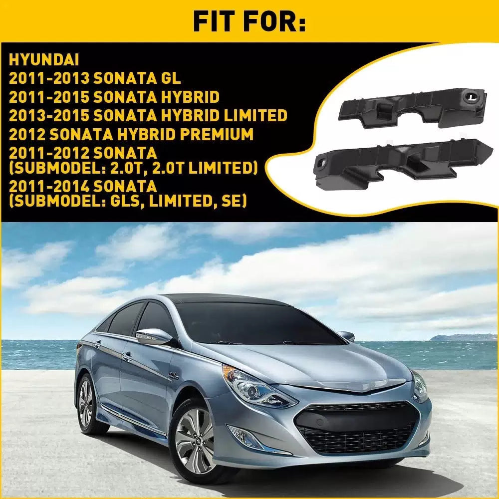 2X Bumper Bracket For 2011-2015 Hyundai Sonata Front Driver and Passenger Side 6B93BC-57 [5]