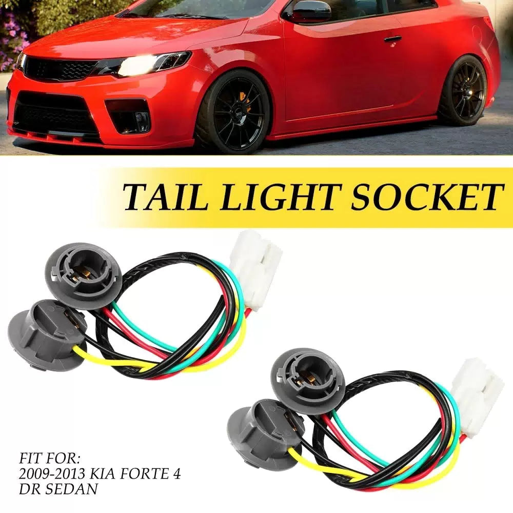 2X For 2009-2013 Kia Forte Taillight Tail Light Lamp Socket Harness 92440-1M200 6B93BC-57 [1]