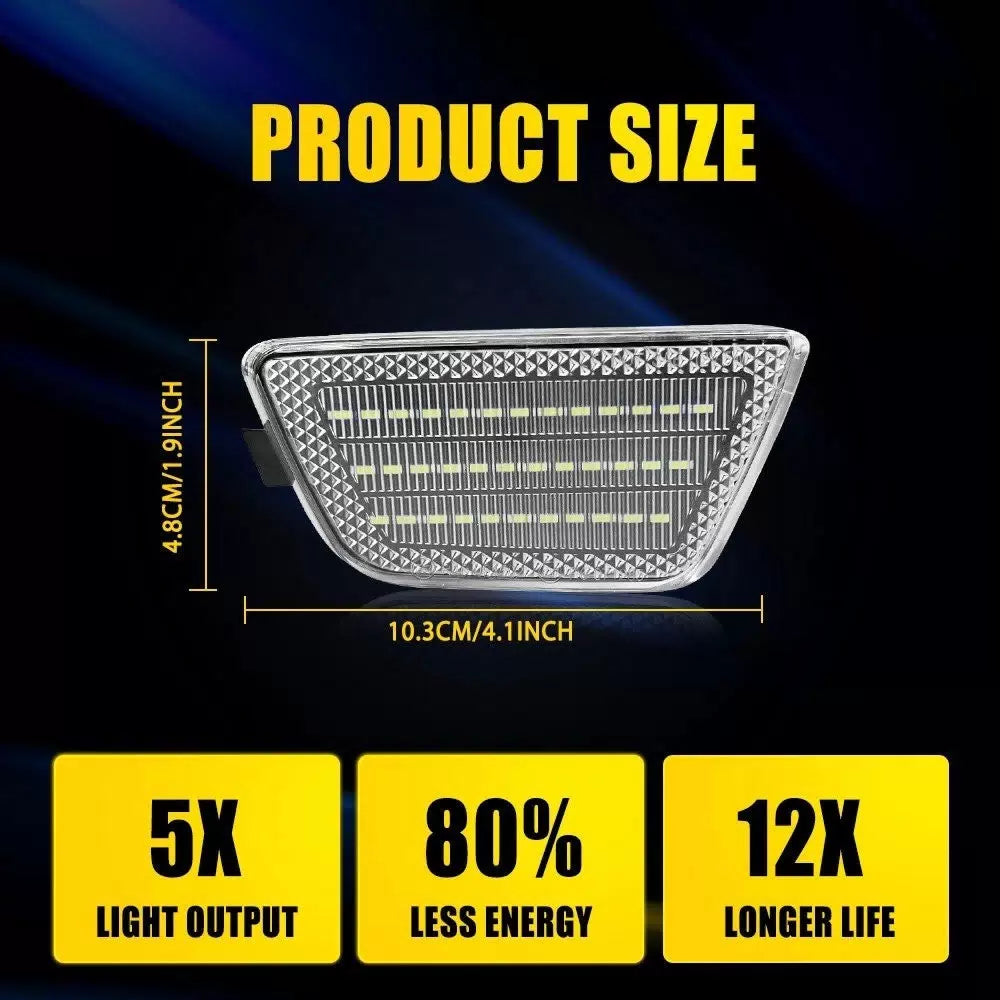 2X For 2011-2015 Chevrolet Cruze LED Front White Side Marker Lights Clear Lens A 6B93BC-57 [11]