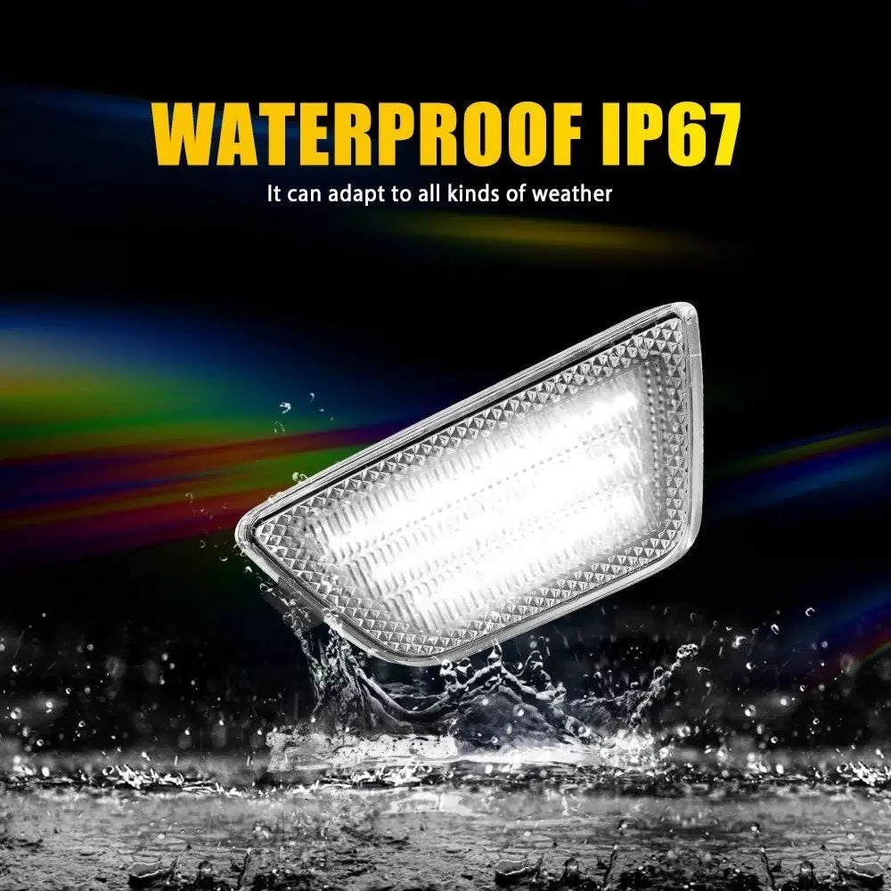 2X For 2011-2015 Chevrolet Cruze LED Front White Side Marker Lights Clear Lens A 6B93BC-57 [4]