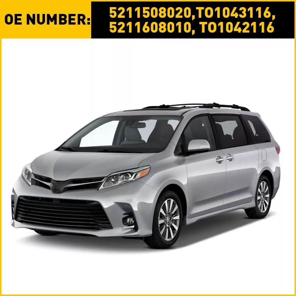2X For 2011-2020 Toyota Sienna Front Bumper Retainer Brackets Left Right Side 6B93BC-57 [6]