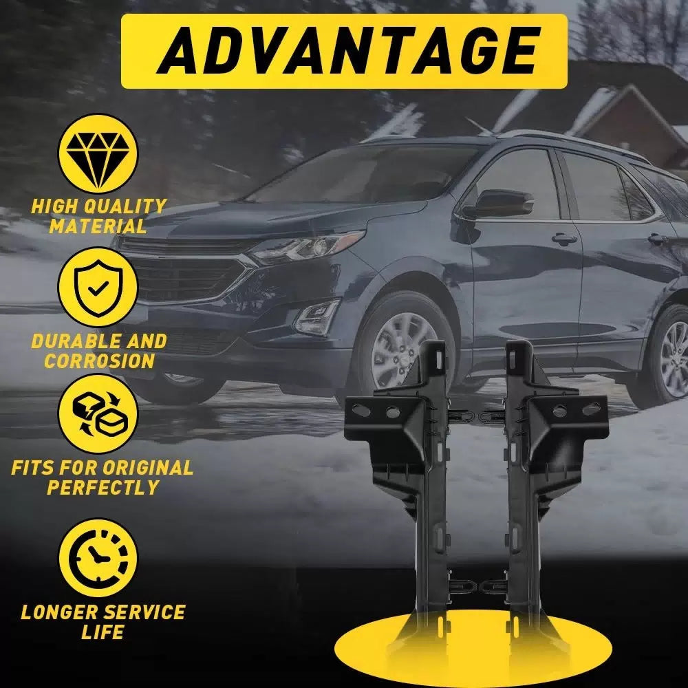 2X For 2018-2022 Chevy Equinox Left Right Front Side Bumper Support Brackets EOA 6B93BC-57 [2]