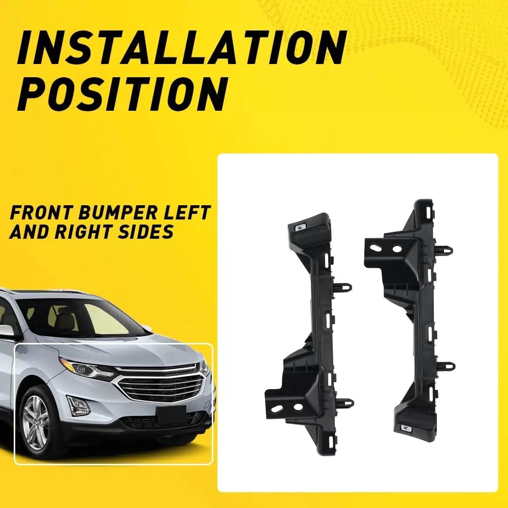 2X For 2018-2022 Chevy Equinox Left Right Front Side Bumper Support Brackets EOA 6B93BC-57 [5]