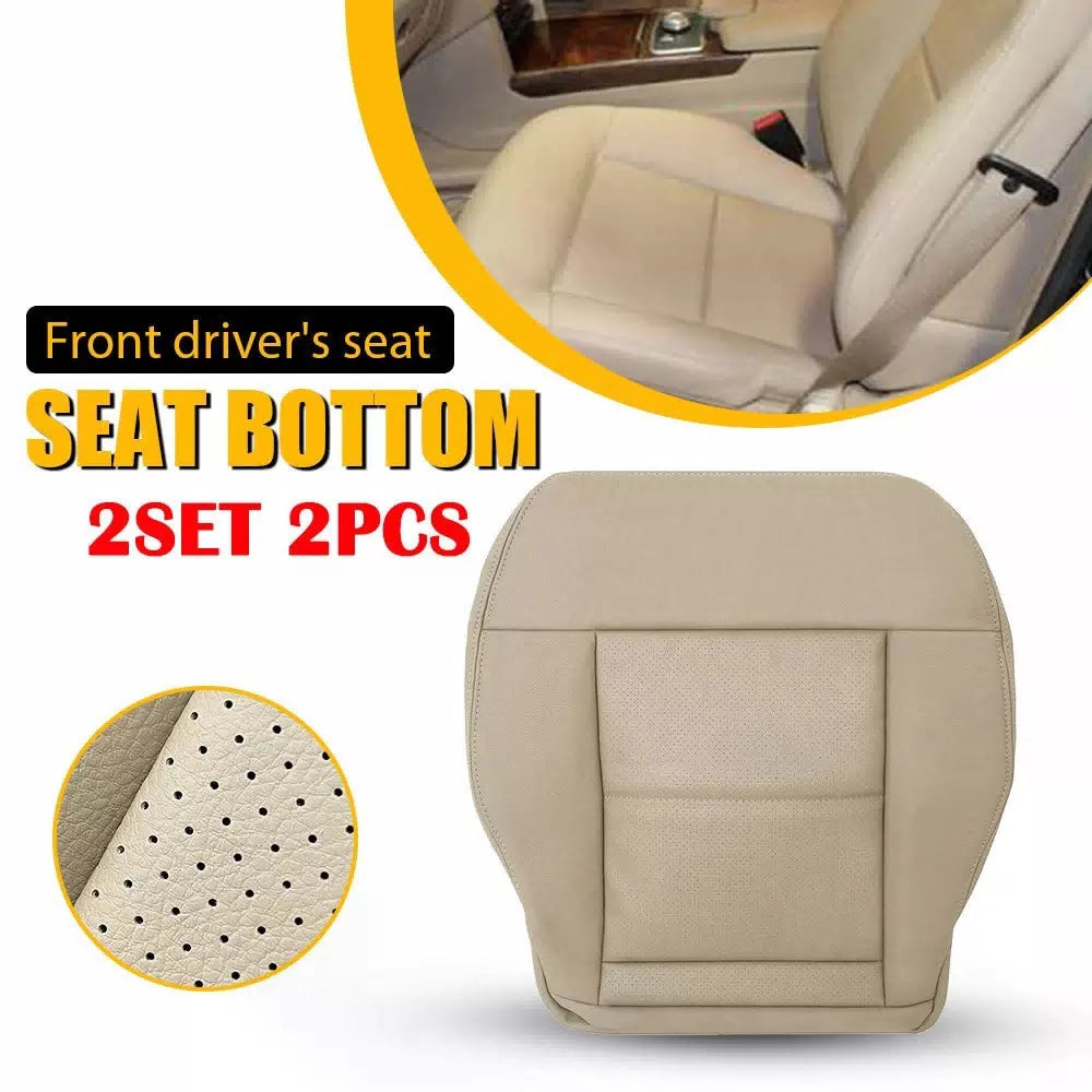 2X For Mercedes Benz E350 E550 2010-2014 Driver Bottom Leather Seat Cover Tan EA 6B93BC-57 [1]