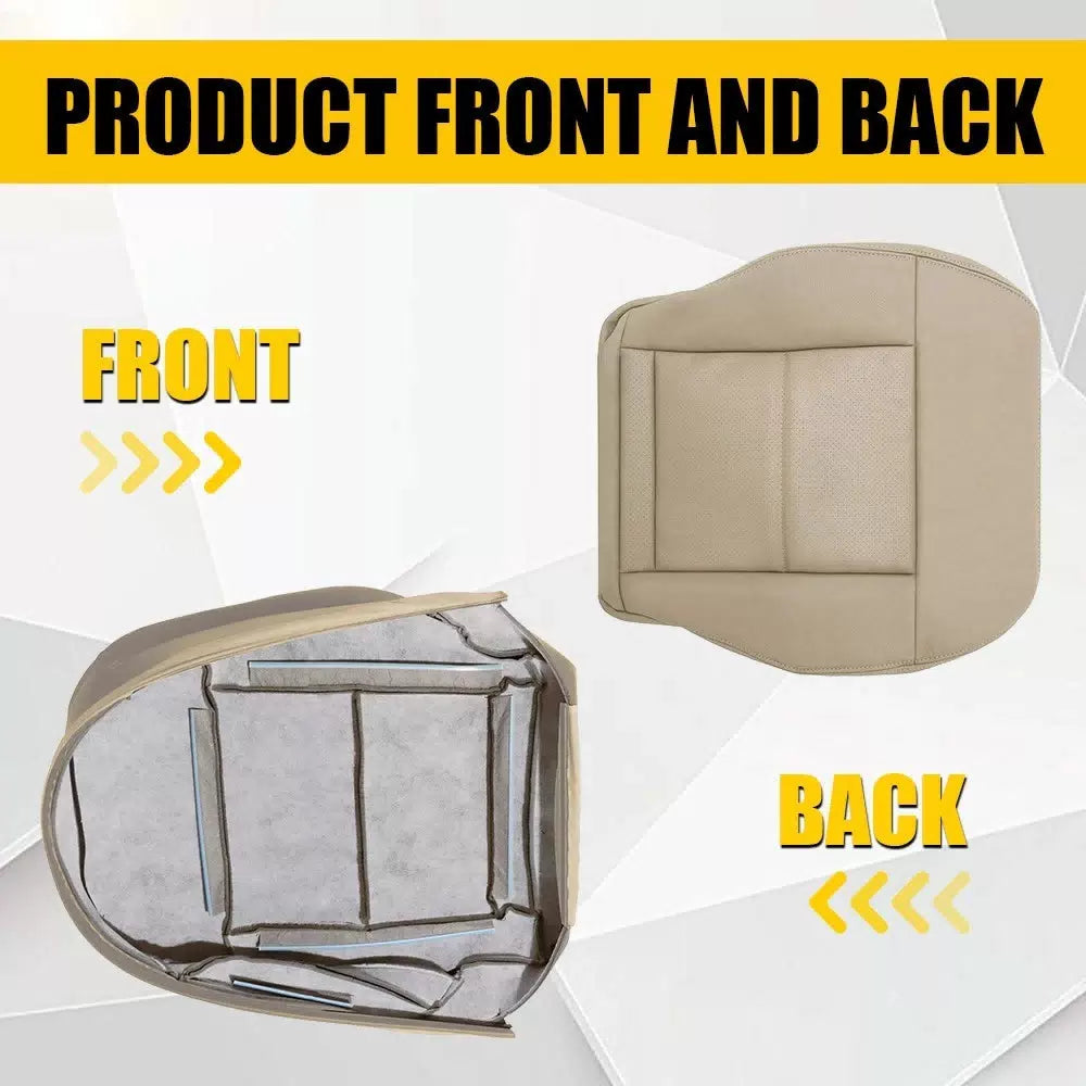 2X For Mercedes Benz E350 E550 2010-2014 Driver Bottom Leather Seat Cover Tan EA 6B93BC-57 [6]