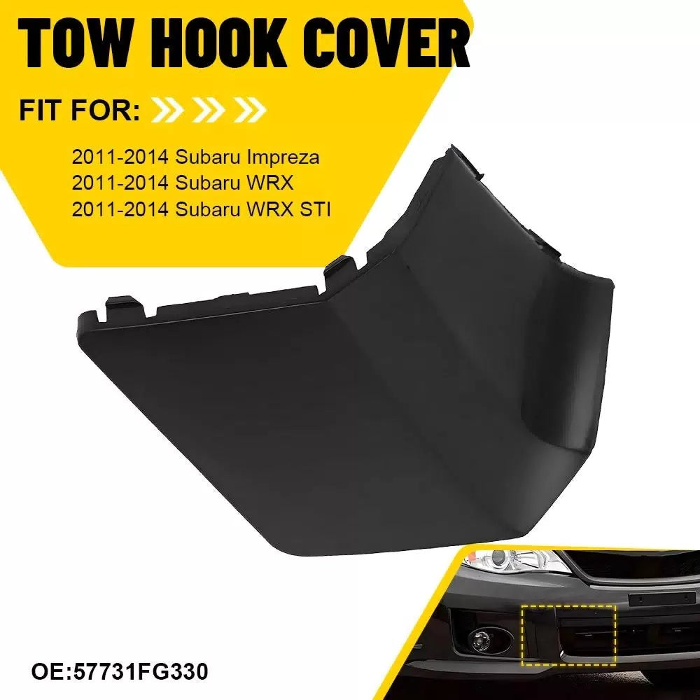 2X For Subaru Impreza WRX STi 2011 2012 2013 2014 Front Tow Hitch Bumper Cover A 6B93BC-57 [10]