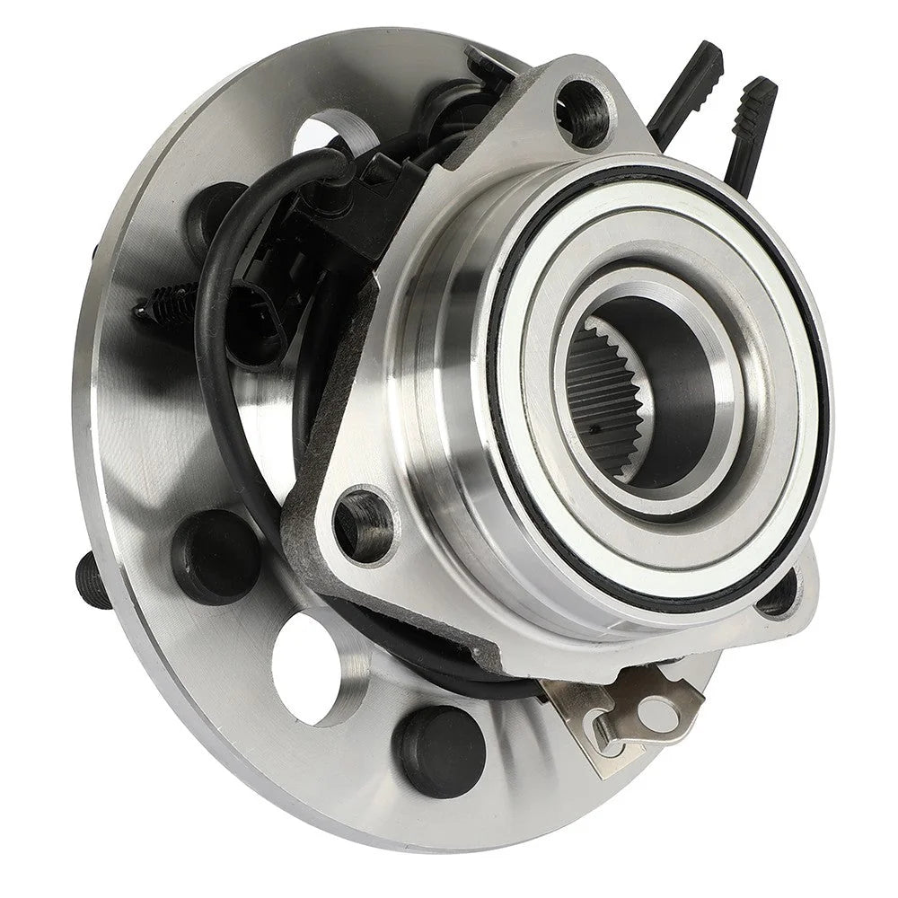 2X Front Wheel Hub Bearings + 2X CV Axles For Chevy K1500 Tahoe Yukon 4WD 6 Lug KOEEP [2]