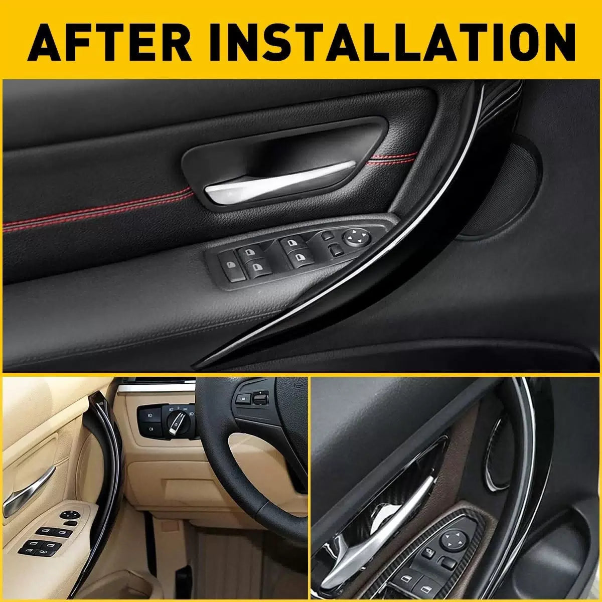 2X Inner Door Handle Inside Cover Case Protect For BMW 3/4 Series F30 F35 F34 EA 6B93BC-57 [2]