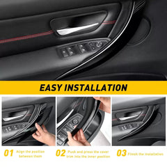 2X Inner Door Handle Inside Cover Case Protect For BMW 3/4 Series F30 F35 F34 EA 6B93BC-57 [4]
