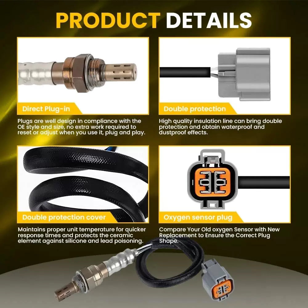 2X Oxygen Sensor For 2011-13 Hyundai Sonata 2.4L L4 2011-14 Kia Optima 2.0L L4 A 6B93BC-57 [7]