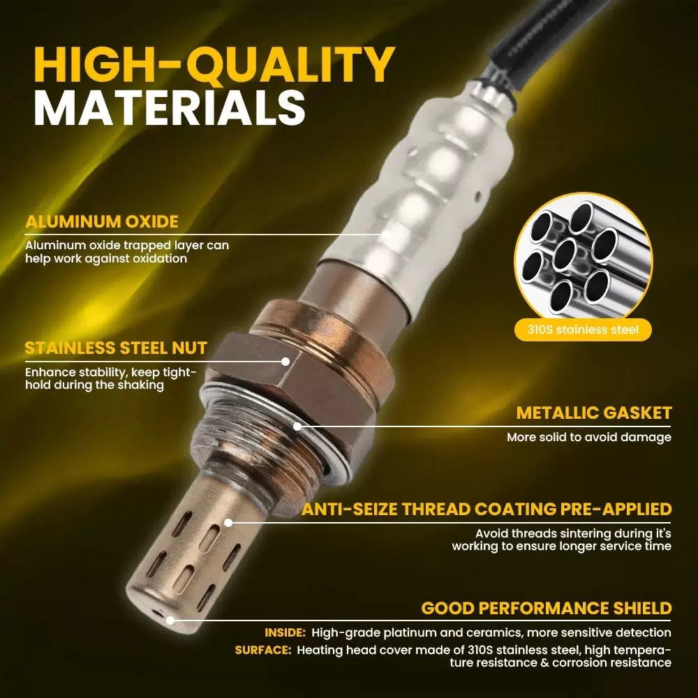 2X Oxygen Sensor For 2011-13 Hyundai Sonata 2.4L L4 2011-14 Kia Optima 2.0L L4 A 6B93BC-57 [8]