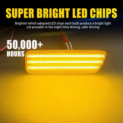 2X Smoked Amber LED Side Marker Light For Volkswagen Gen4 Jetta 1999 00-2005 EOA 6B93BC-57 [4]