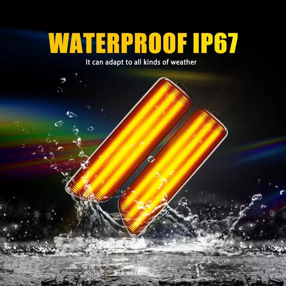 2X Smoked Amber LED Side Marker Light For Volkswagen Gen4 Jetta 1999 00-2005 EOA 6B93BC-57 [6]