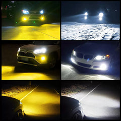 2X Switchback H11 H16 H8 LED Fog Light Bulbs Dual Color Yellow White Canbus EA 6B93BC-57 [4]