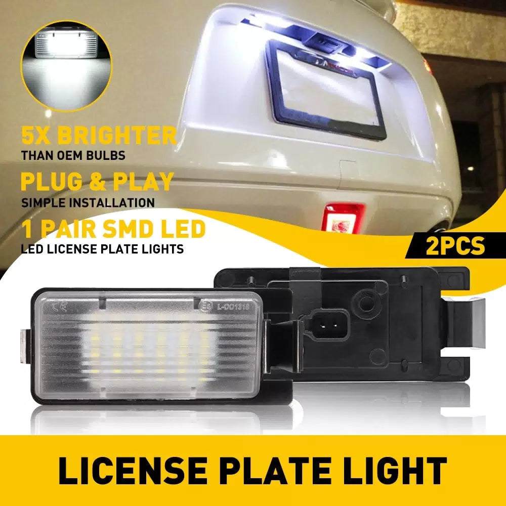 2X White LED License Plate Light 6000K For 2007-2012 NISSAN VERSA HATCHBACK 5DR 6B93BC-57 [1]