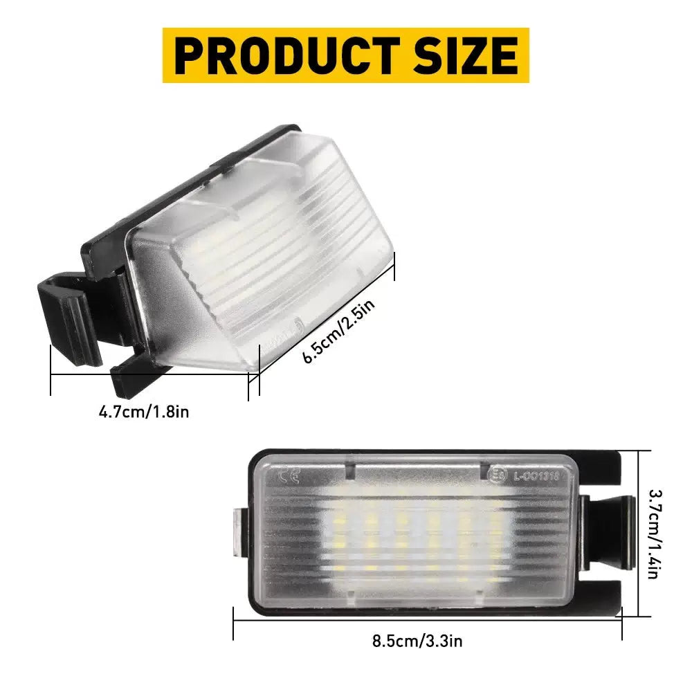 2X White LED License Plate Light 6000K For 2007-2012 NISSAN VERSA HATCHBACK 5DR 6B93BC-57 [2]