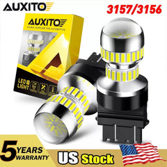 2-10PCS AUXITO 3157 3156 LED Reverse Backup Light Bulbs White Parking DRL Lamp AUXITO [1]