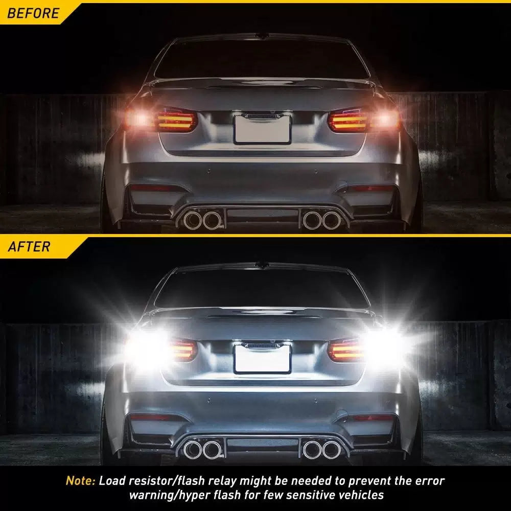 2-10PCS AUXITO 3157 3156 LED Reverse Backup Light Bulbs White Parking DRL Lamp AUXITO [4]