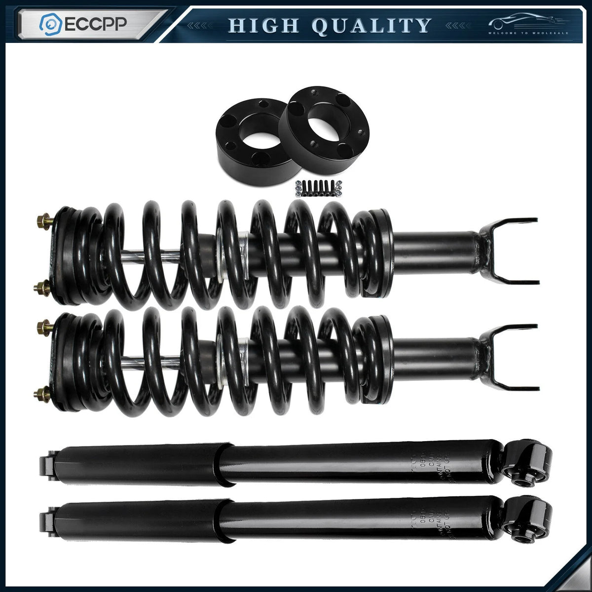2.5" Front Leveling Kit & Complete Struts Shocks Fits Dodge Ram 1500 2006-2008 6B93BC-57 [1]