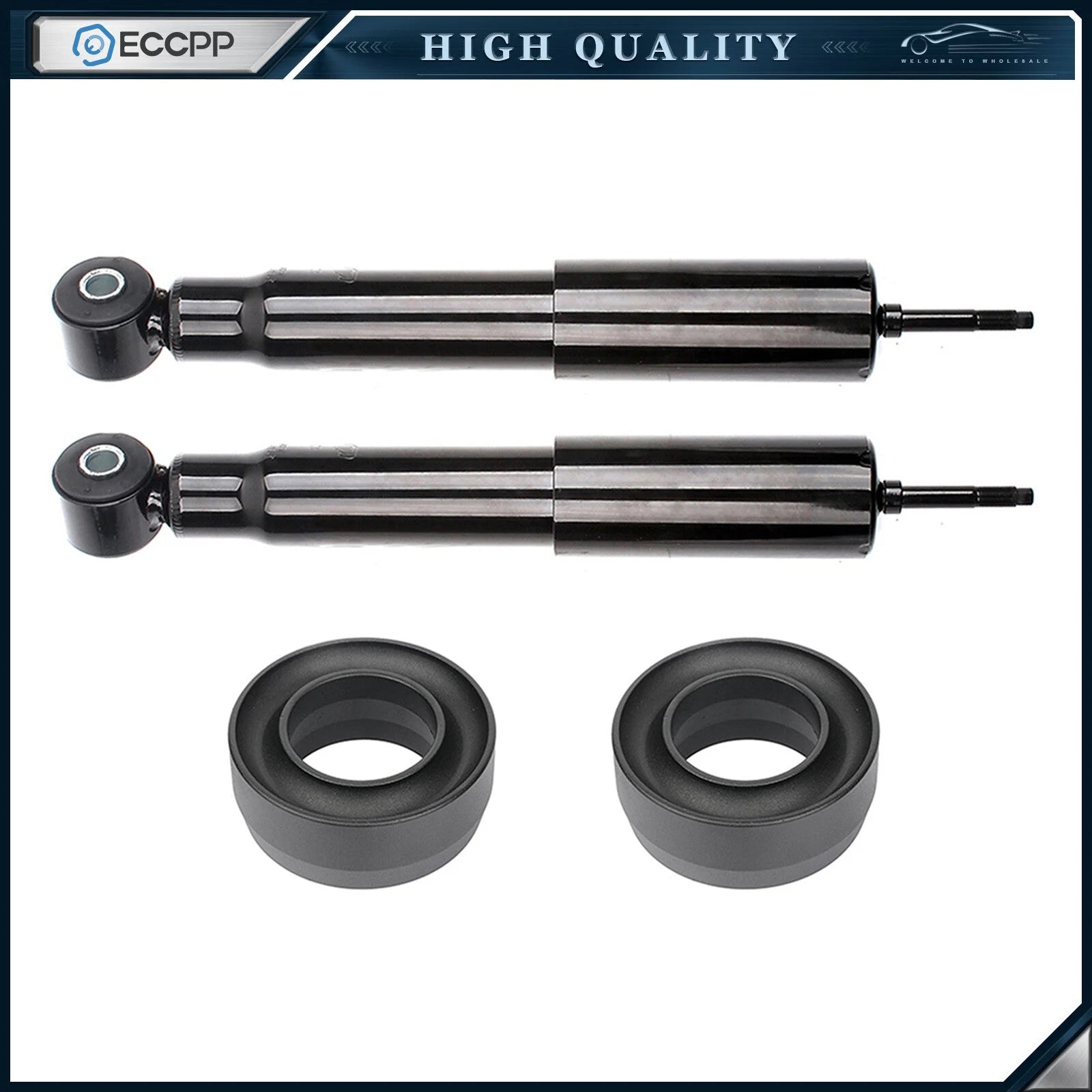 2.5" Front Leveling Lift Kit & Front Pair Strut For Dodge Ram 1500 1994-2001 2WD KOEEP [1]