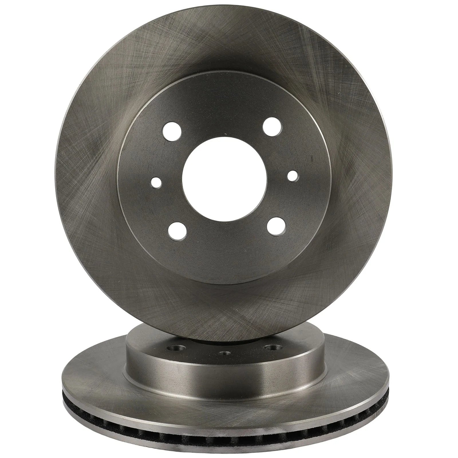 2 Front 250 mm Brake Rotors Solid Vented Fits 1993 - 2002 Saturn SW SC SL KOEEP [5]